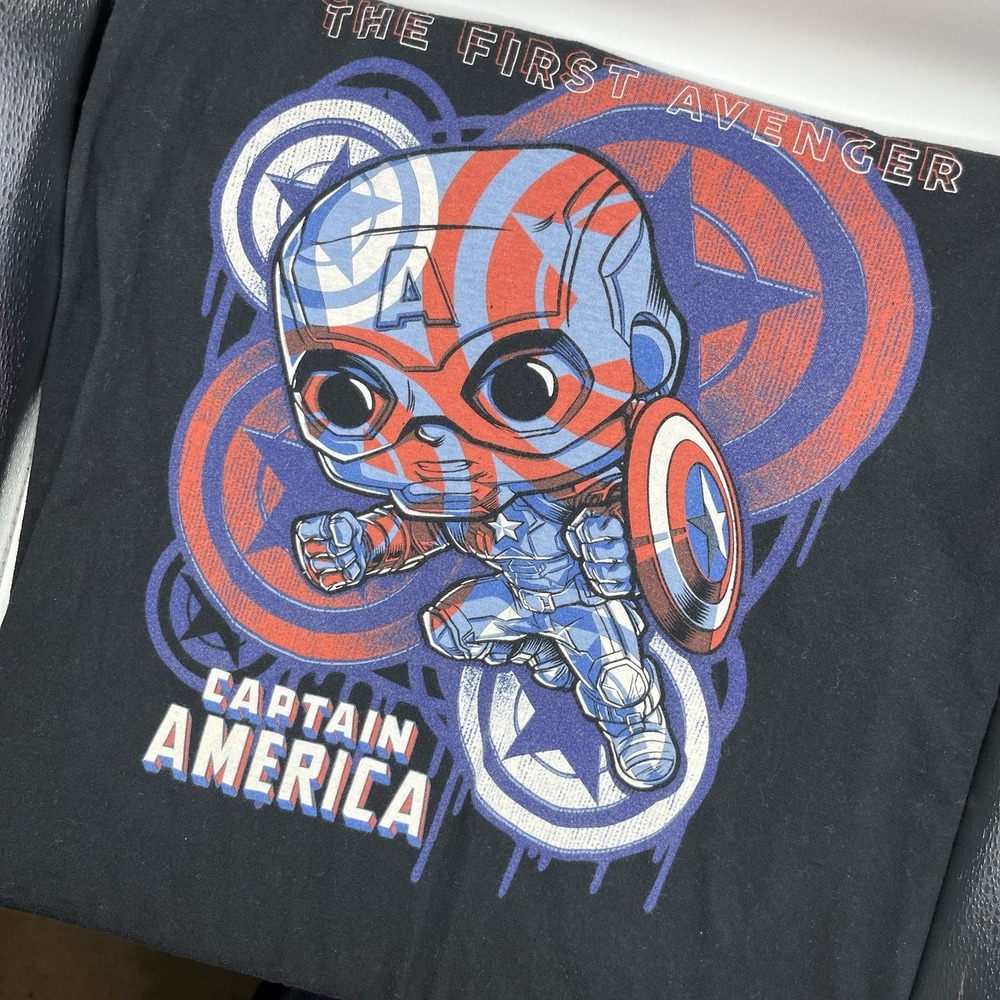 Marvel Pop‎ Tees Captain America The First Avenger T-Shirt Size M
